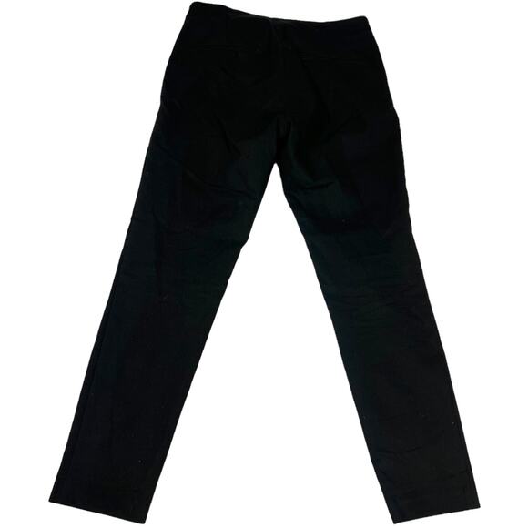 Zara Basic Pants  Slim Leg Black Faux Pockets Zip Detail Women's Medium - Picture 2 of 11